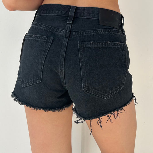Denim Forum Black Cutoff Shorts - W24