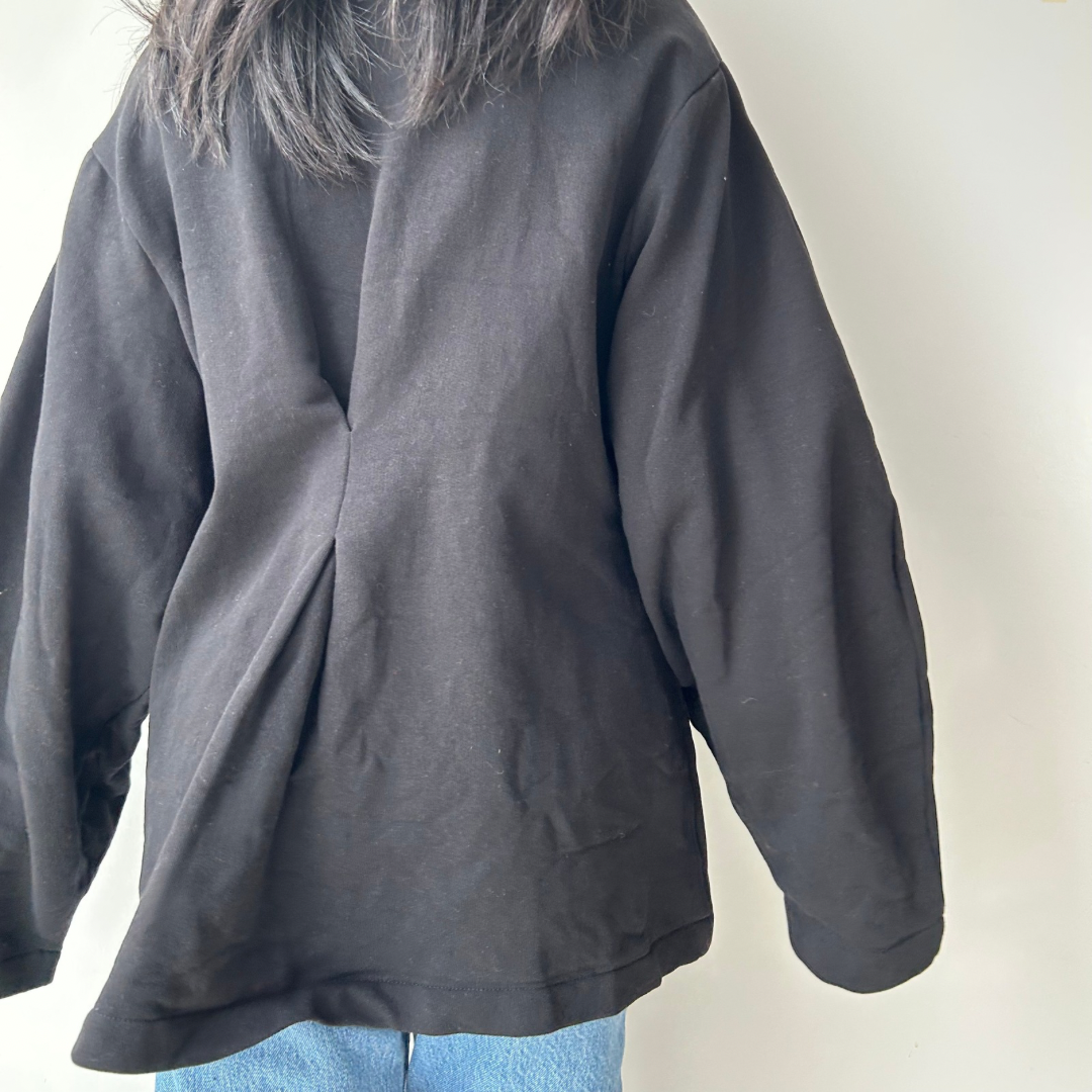 Chan Luu Black Pinch Waist Cardigan - Medium/Large