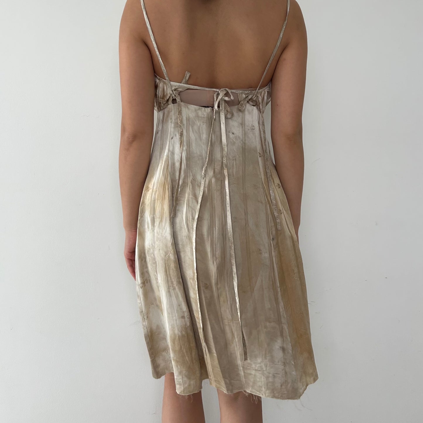 Mutedance Hoary Silk Mini Dress - Medium