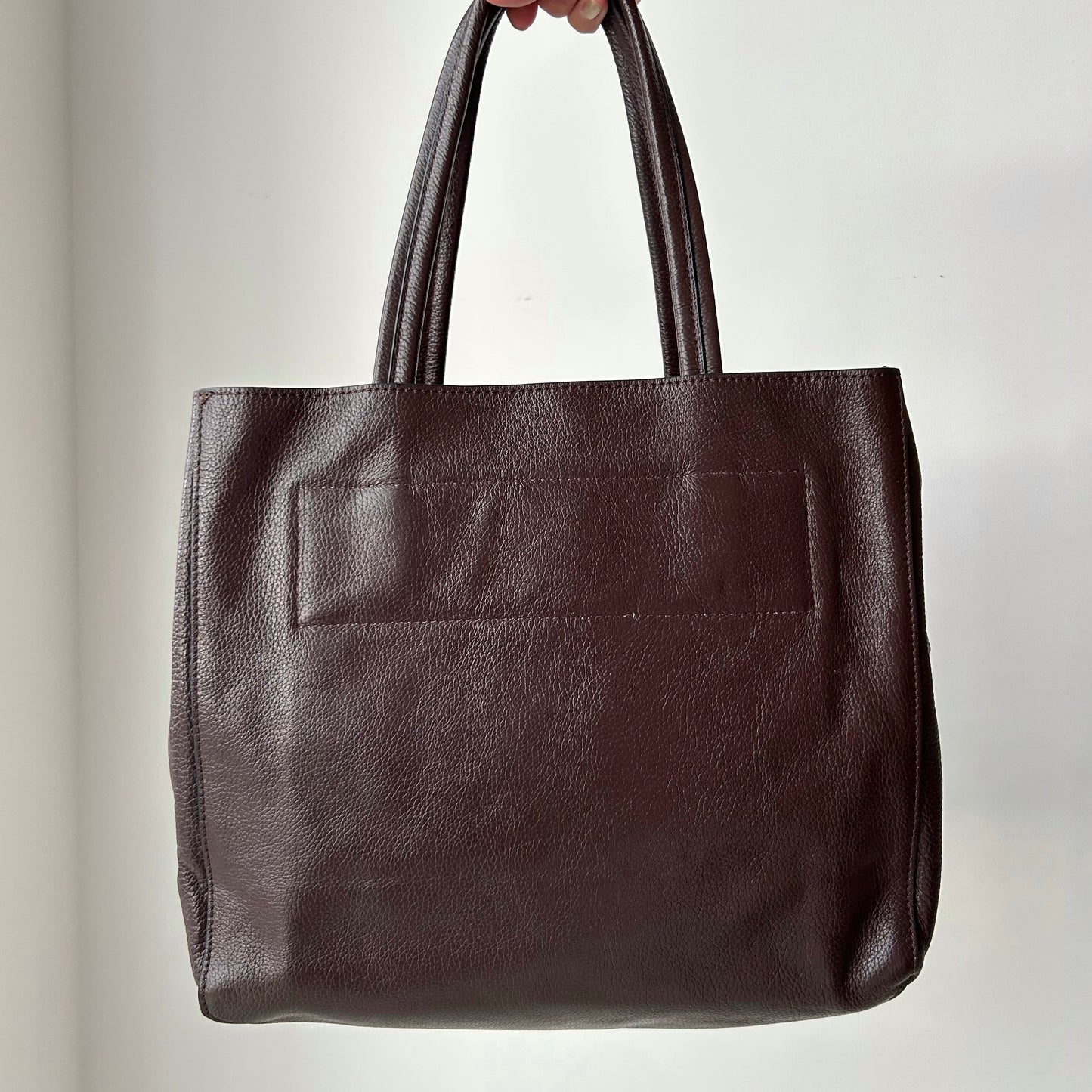 Ele Rossa Leather Tote Bag in Leopard Calf Hair