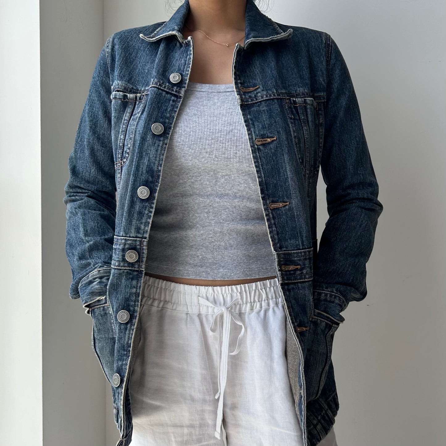 Izzue Fitted Denim Jacket - X-Small