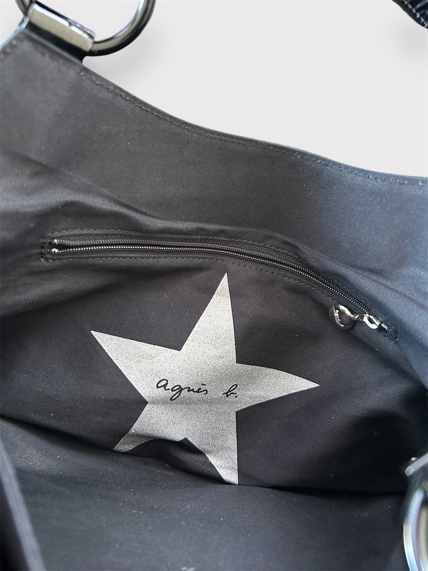 Agnès b. Black Patent Shoulder Bag