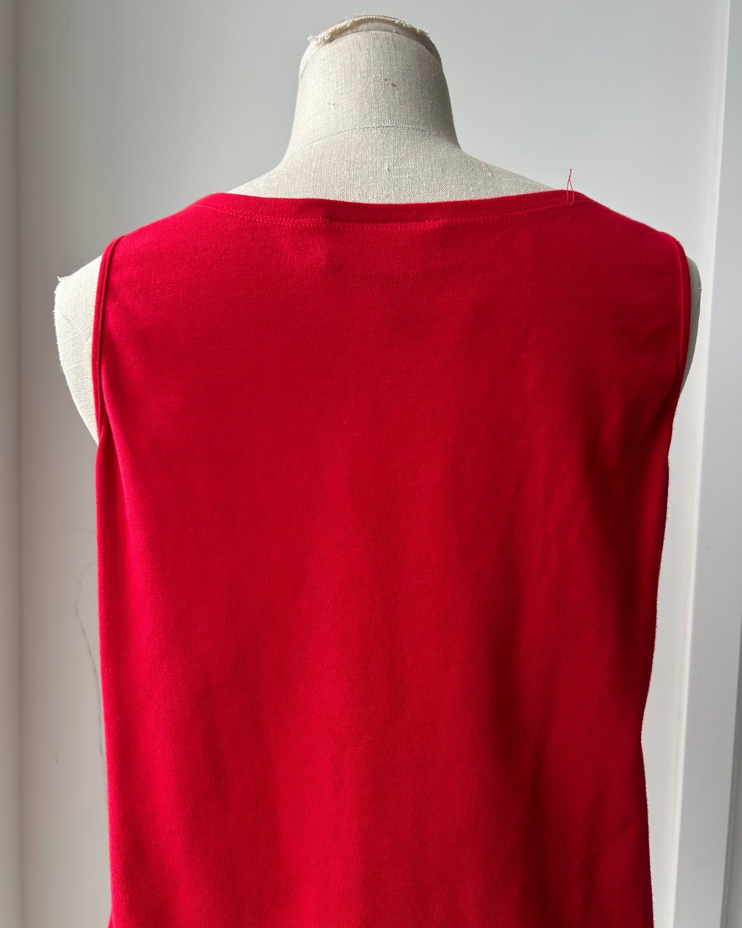 Made in Canada Red Buckle Detail Tank - Large