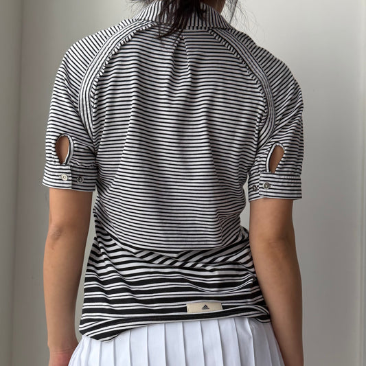 Stella McCartney for Adidas Striped Sport Polo - Small