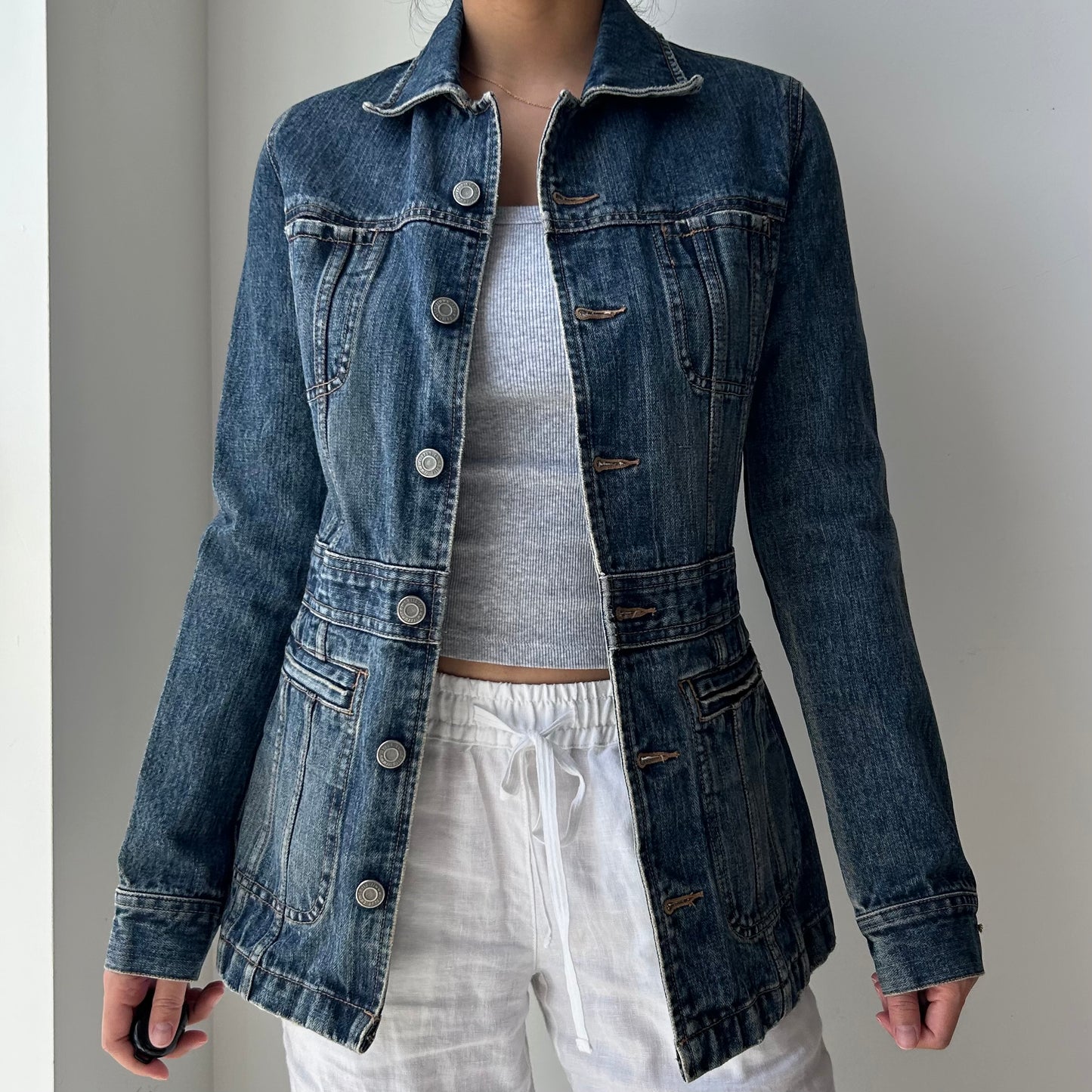 Izzue Fitted Denim Jacket - X-Small