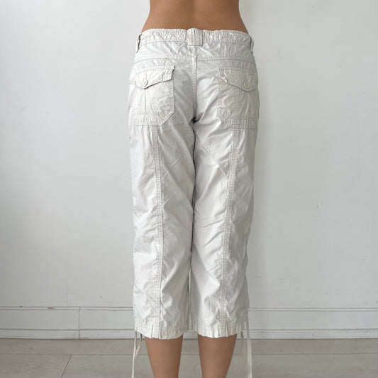 M & Co. Light Beige Cargo Capris - Medium