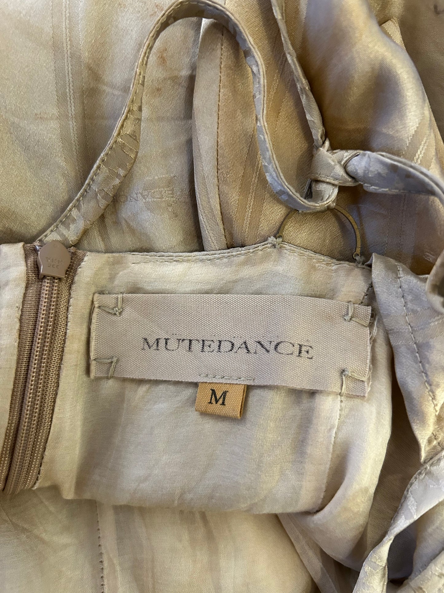 Mutedance Hoary Silk Mini Dress - Medium