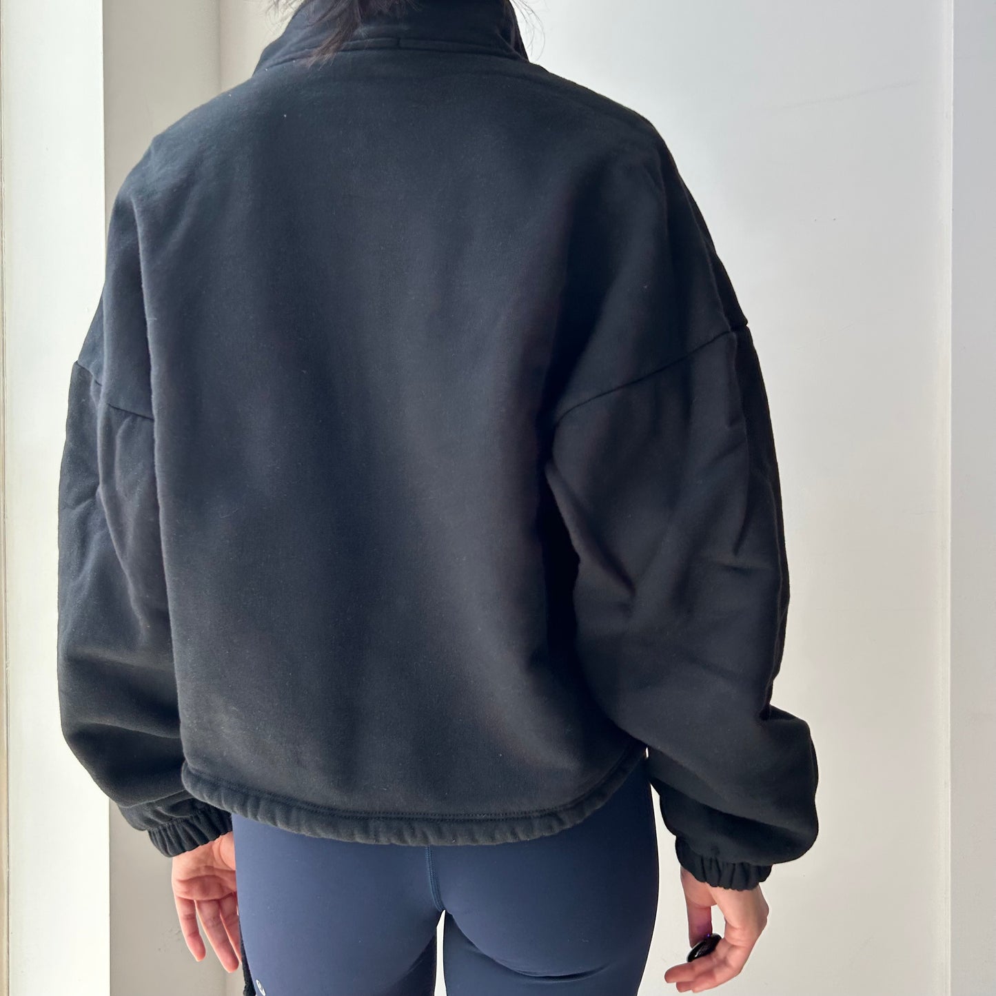 Gil Rodriguez Black Half Zip Cropped Sweater - X-Small
