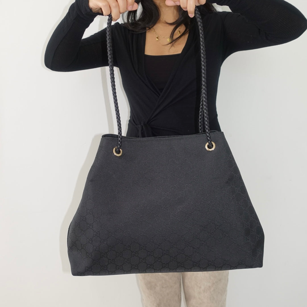 Gucci GG Nylon Gifford Tote in Black