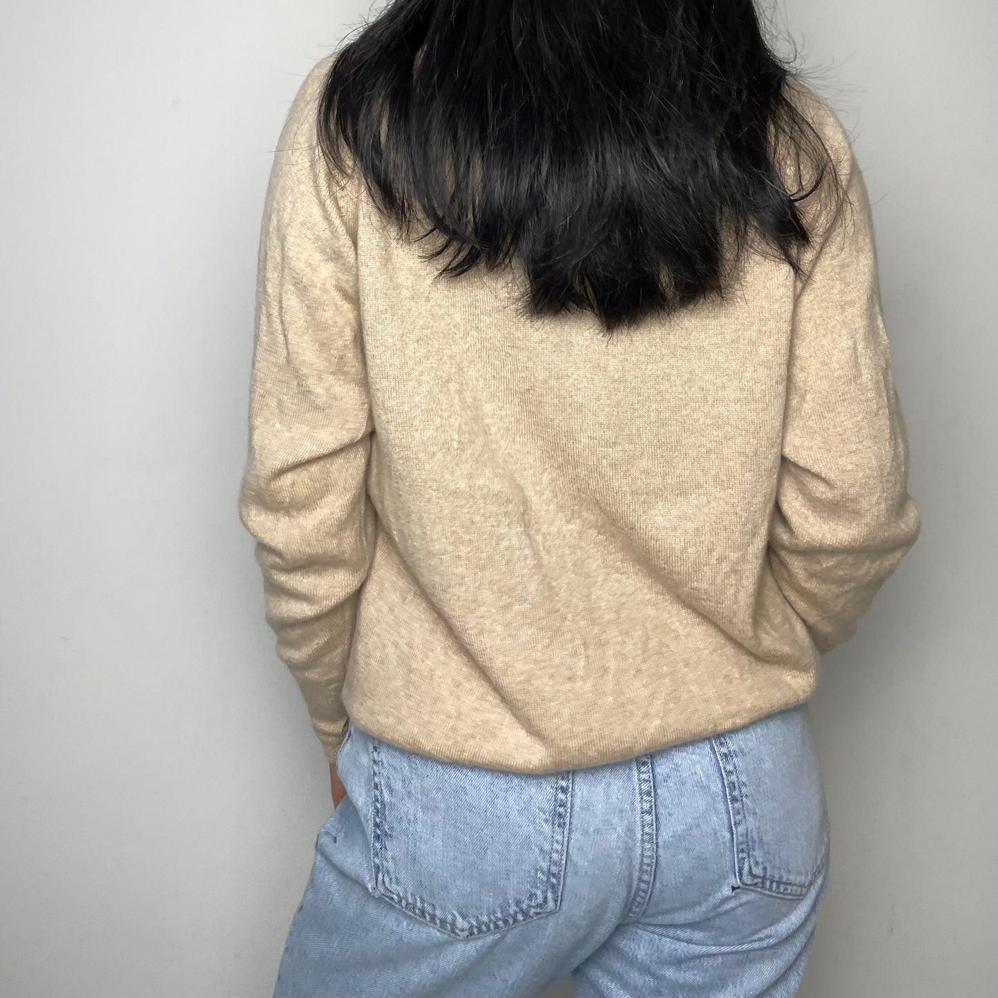 J. Crew 100% Cashmere Beige Boatneck Sweater - X-Small