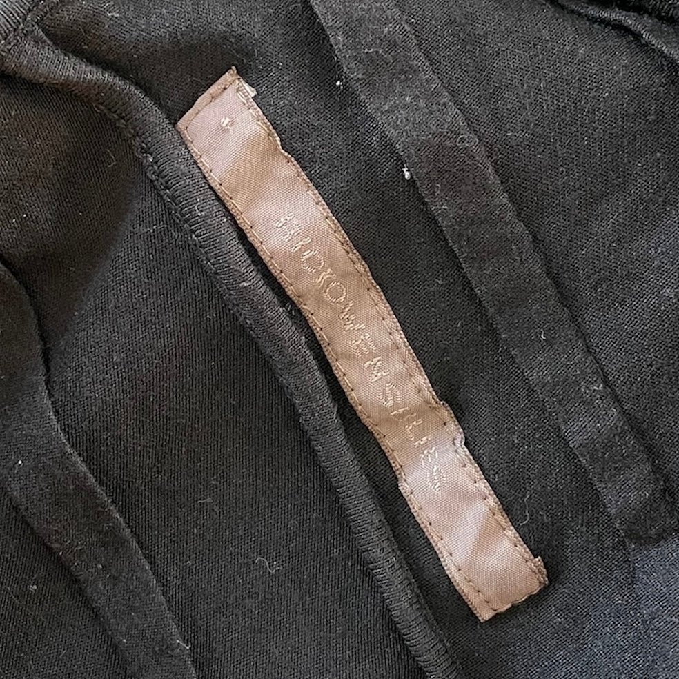 Rick Owens Lilies Black Silk Wrap Cardigan - X-Small