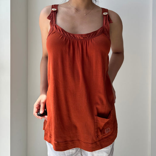 Marc by Marc Jacobs Burnt Orange Tank Top - Medium
