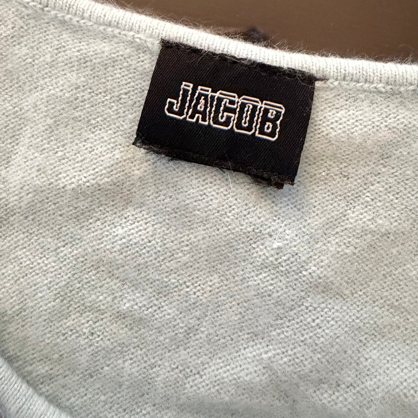 Old Label Jacob Blue Sequin Knit Tank Top - Small