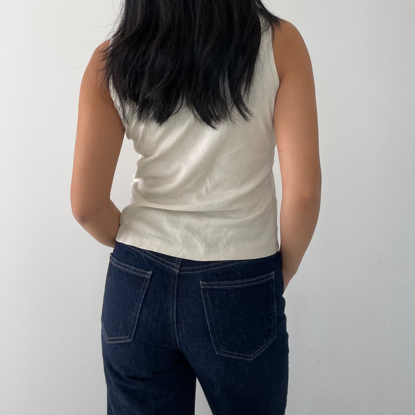 La Senza Girl Beige Flower Graphic Tank - Small/Medium