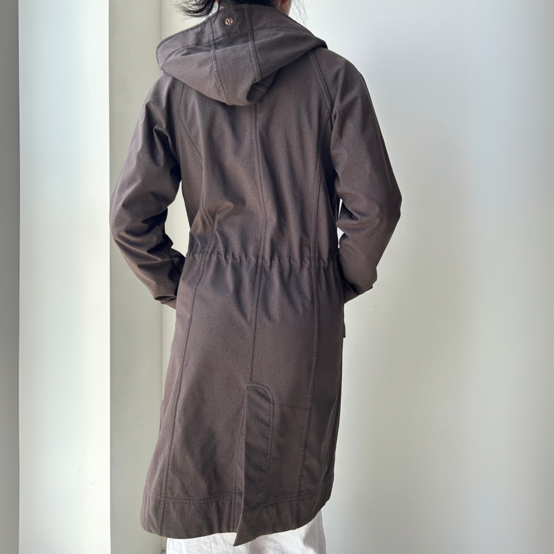 Lululemon Brown Hooded Softshell Coat - X-Small