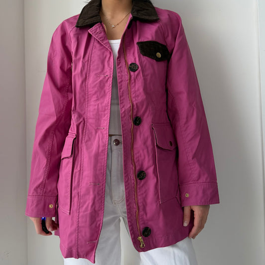 J. Crew Hot Pink Classic Field Jacket - X-Small