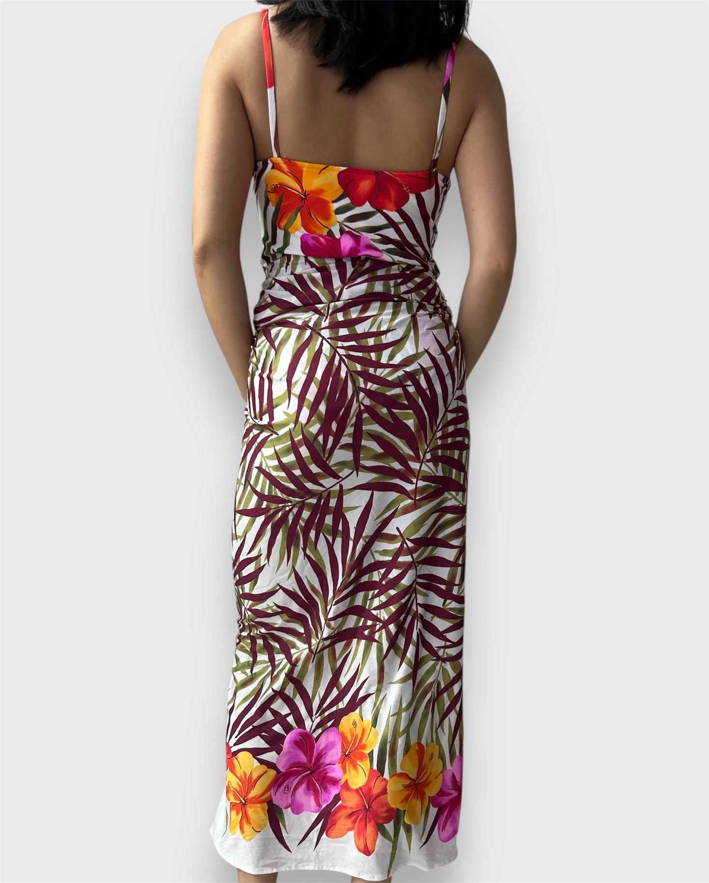 Oscar de la Renta Floral Tankini 3-Piece Swim Set - US 8