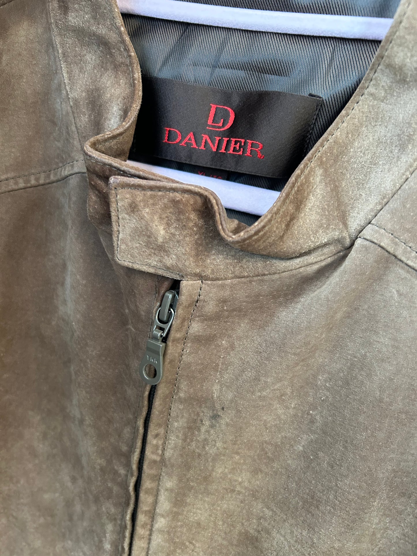 Danier Brown Suede Zip Jacket - X-Large