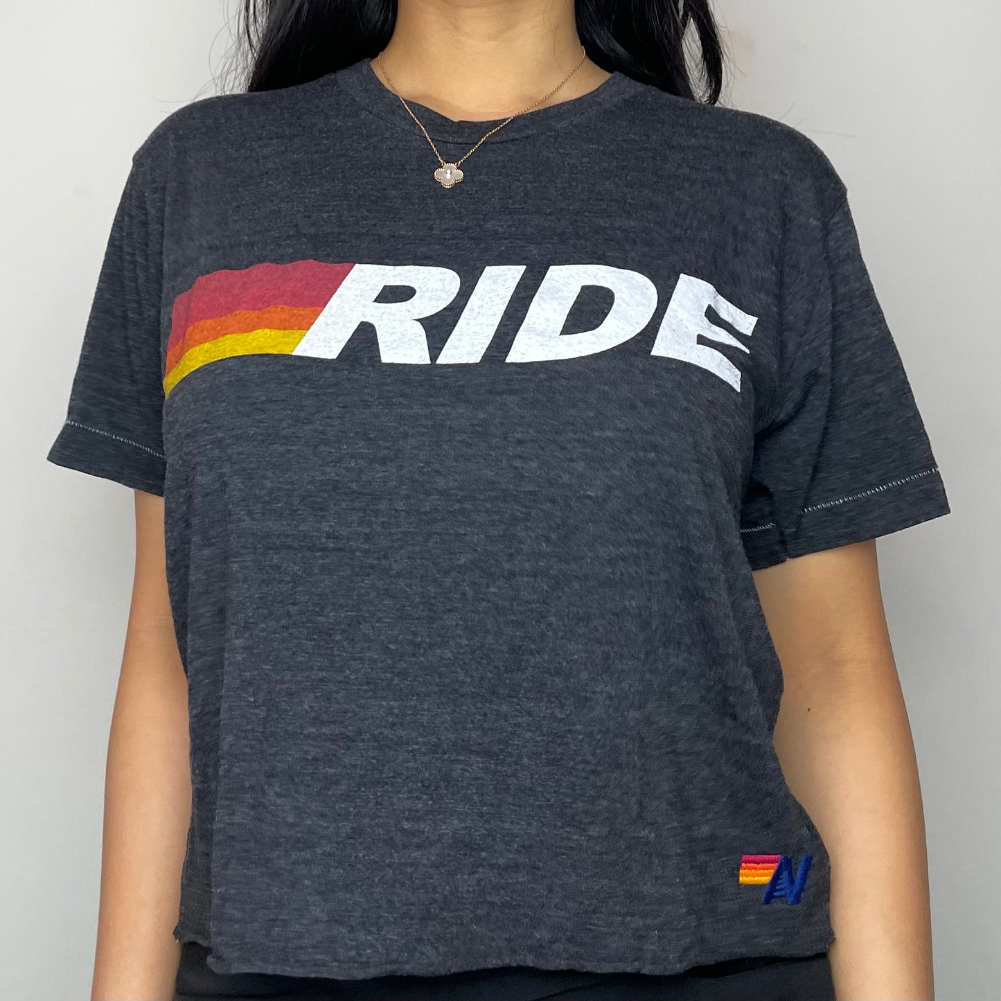 Aviator Nation Ride Logo Boyfriend Tee - Medium