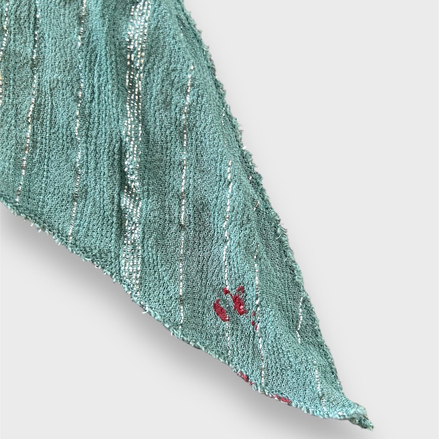 Le Château Teal Sequin Stripe Tunic - X-Large