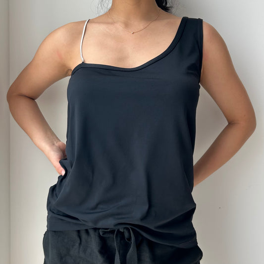 Blacky Dress One Shoulder Tank - Large