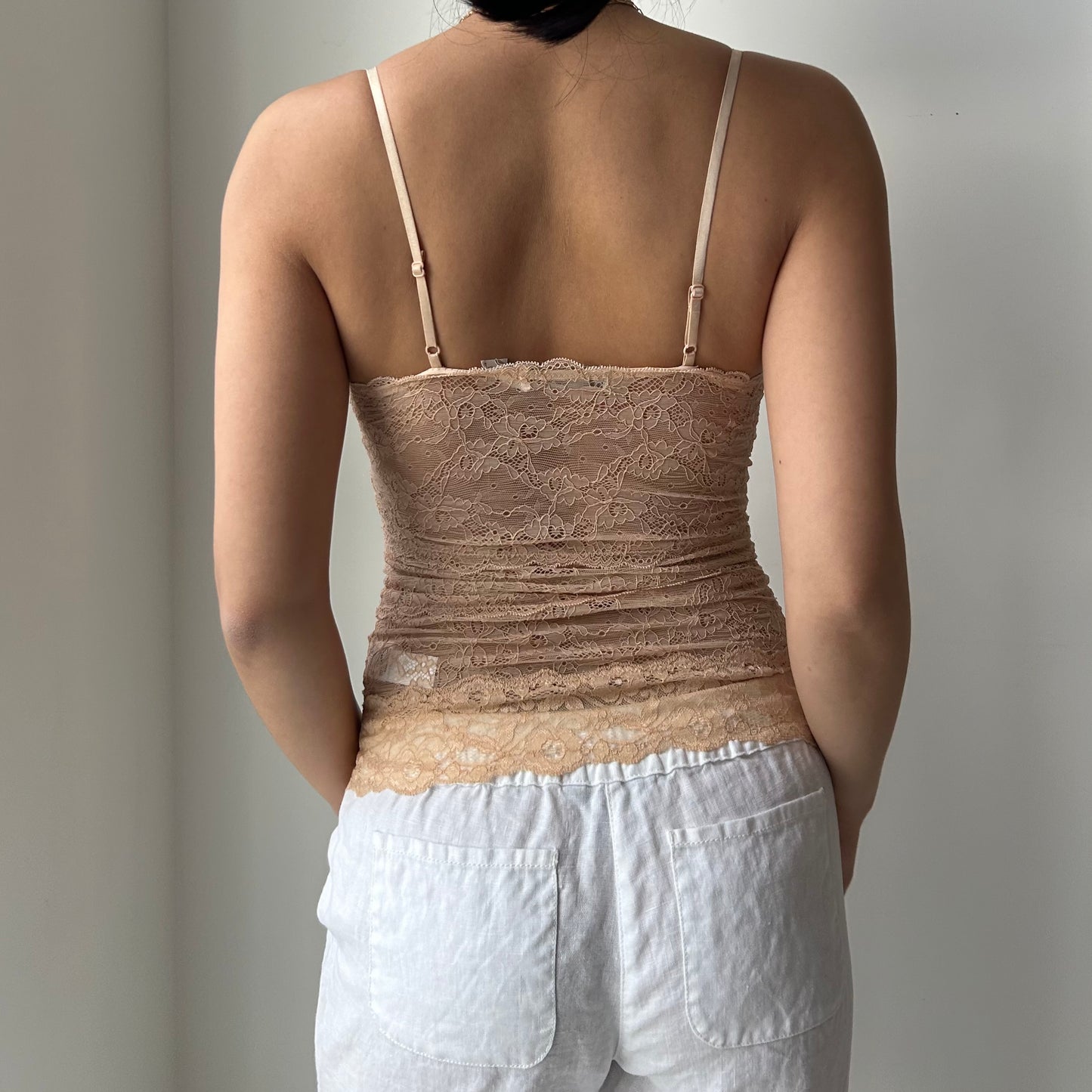 Costa Blanca Nude Lace Cami - X-Small