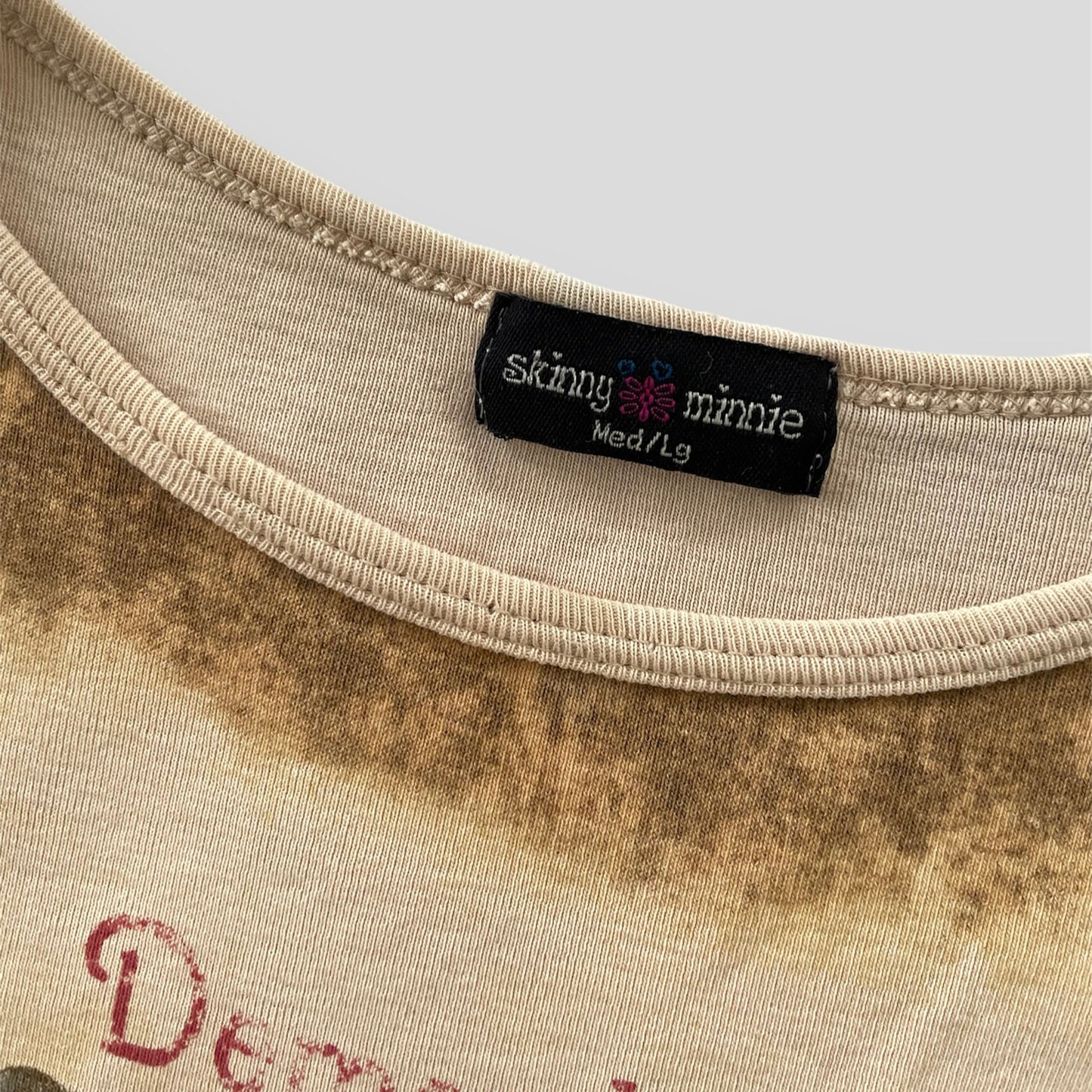 Y2K Long Sleeve Fairy Graphic Tee - Medium