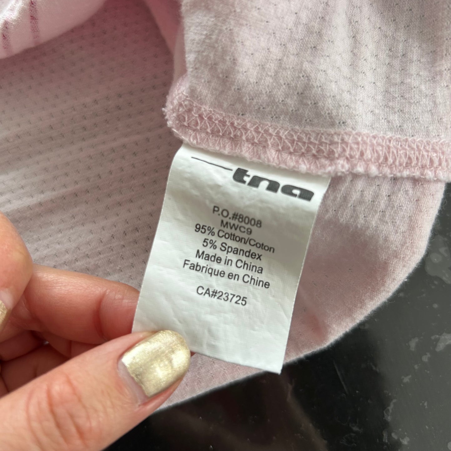 Vintage 2004 TNA by Aritzia Baby Pink Baby Tee - X-Small