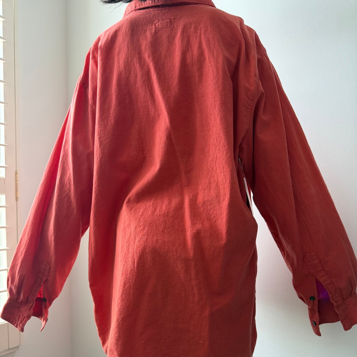Vintage Marithé + Francois Girbaud Blood Orange Long Sleeve Tunic - X-Large