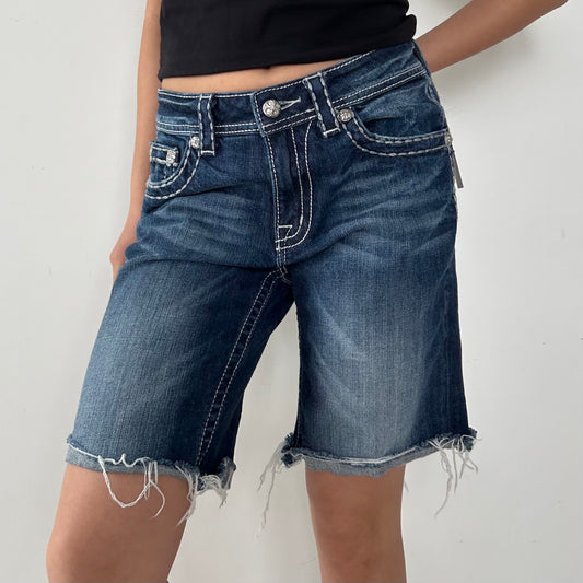 Miss Me Embellished Boyfriend Bermuda - W28