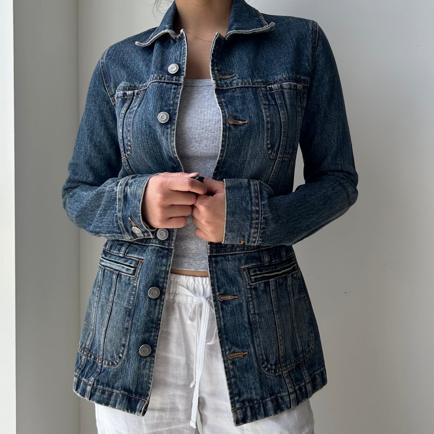 Izzue Fitted Denim Jacket - X-Small