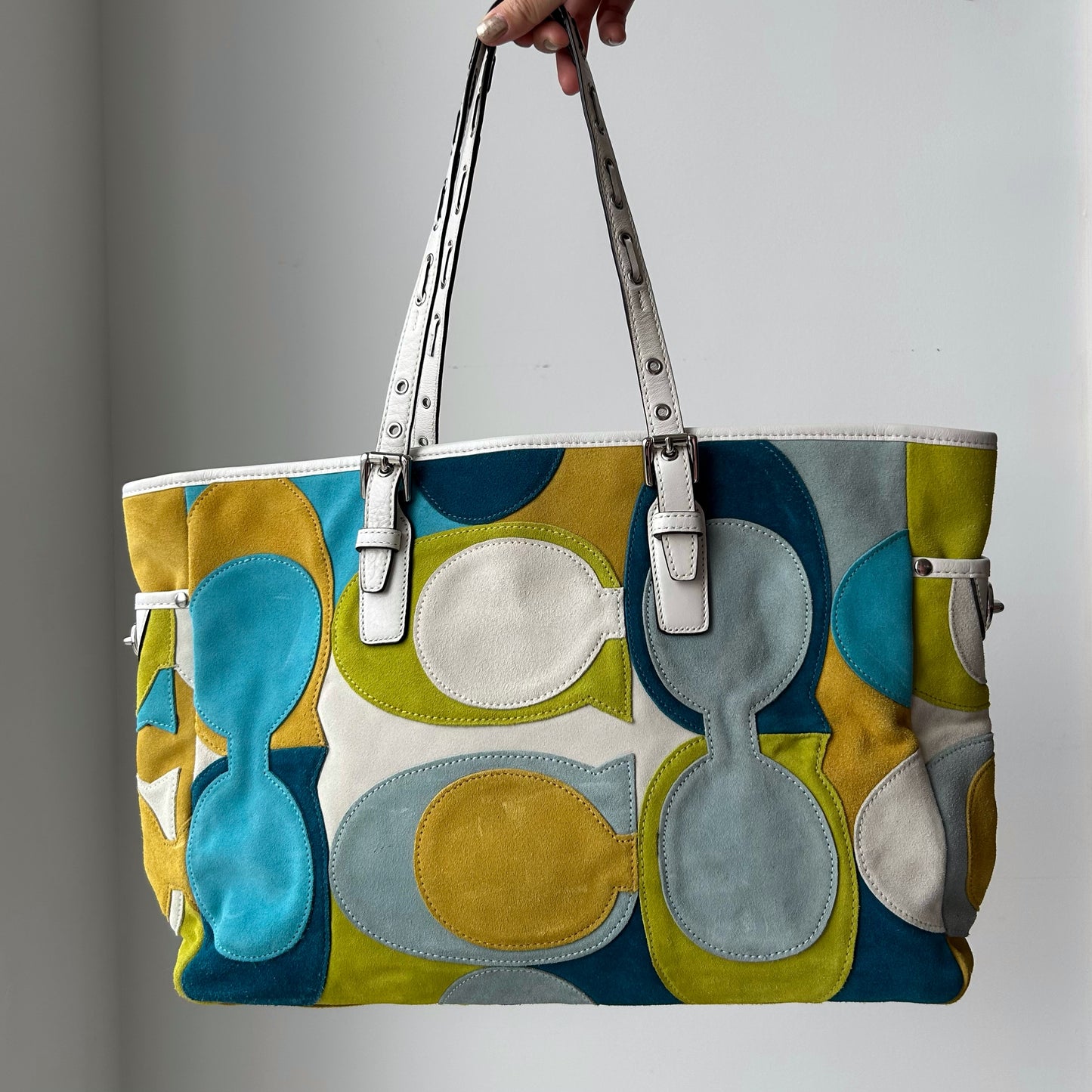 Coach 2010 Limited Edition Optic Signature C Suede Gallery Tote