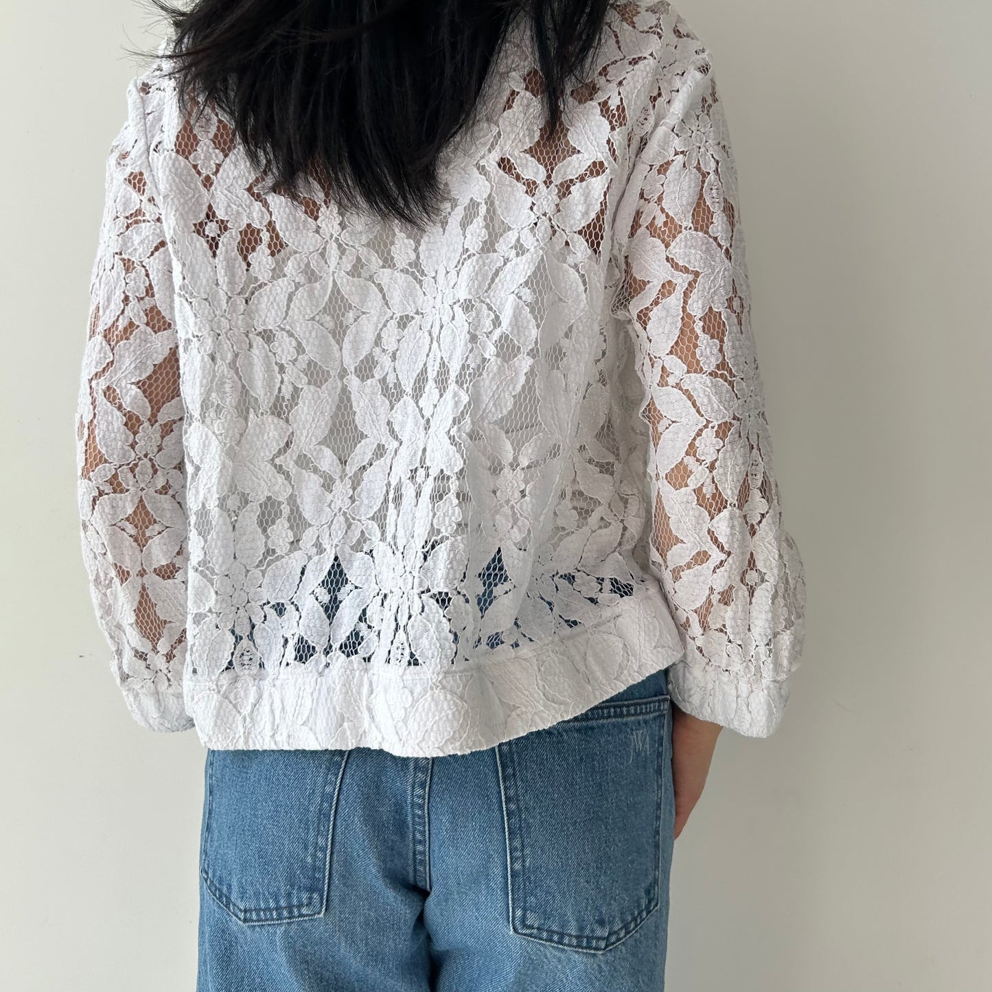 Cop Copine White Lace Jacket - Medium