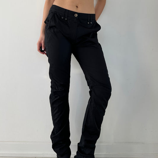 Plein Sud Jeanius Black Cargo Utility Pants - Medium