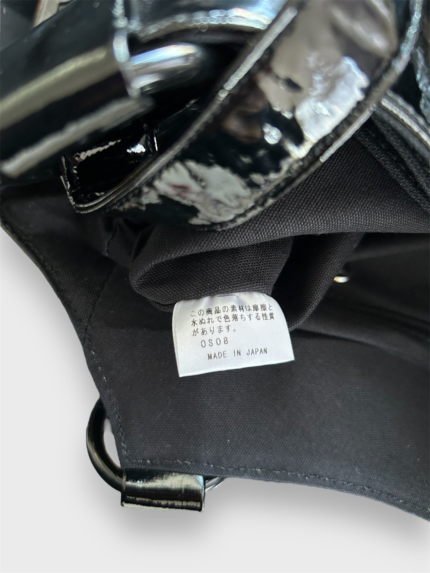 Agnès b. Black Patent Shoulder Bag