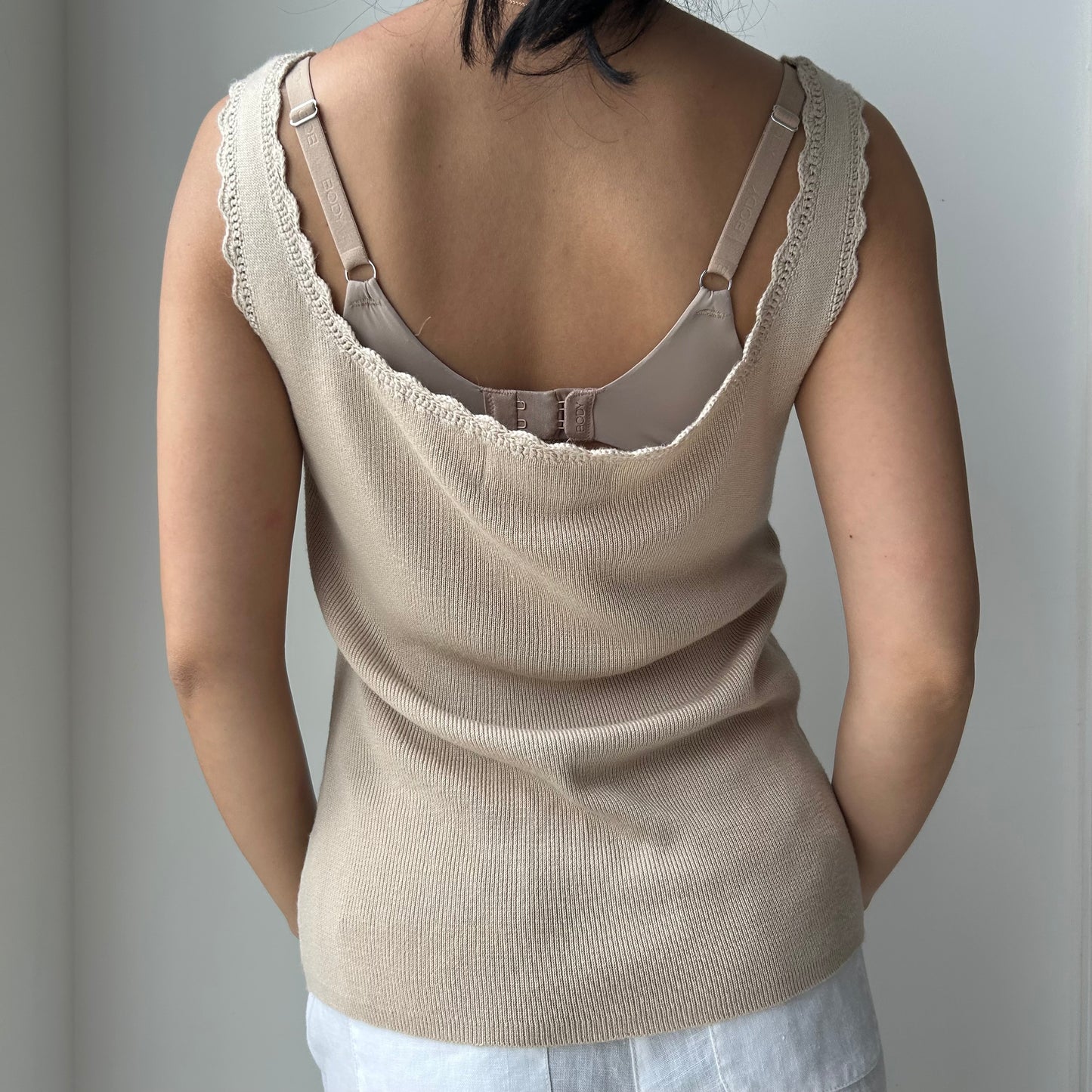 Daniel Laurent Beige Knit Tank - Large