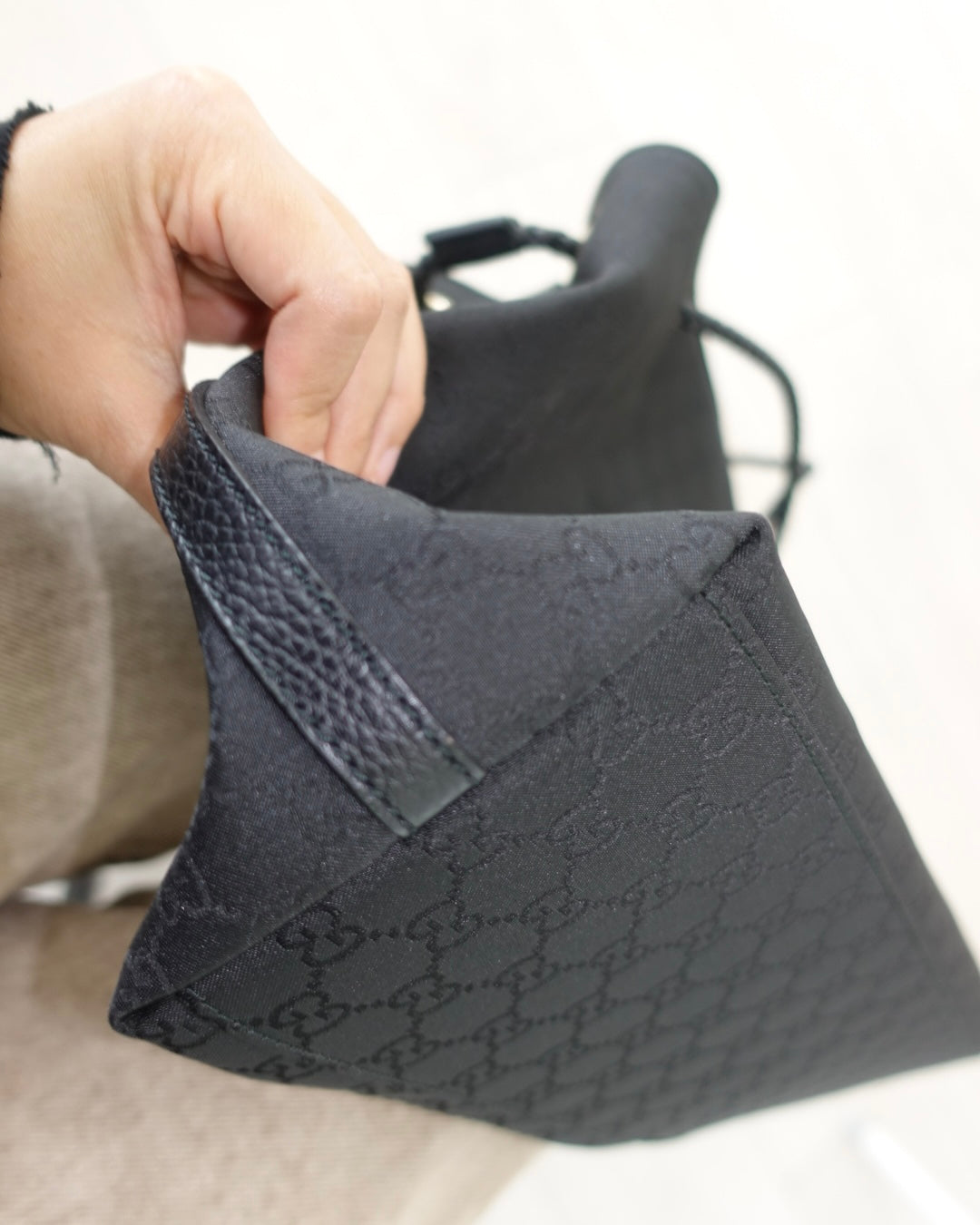 Gucci GG Nylon Gifford Tote in Black