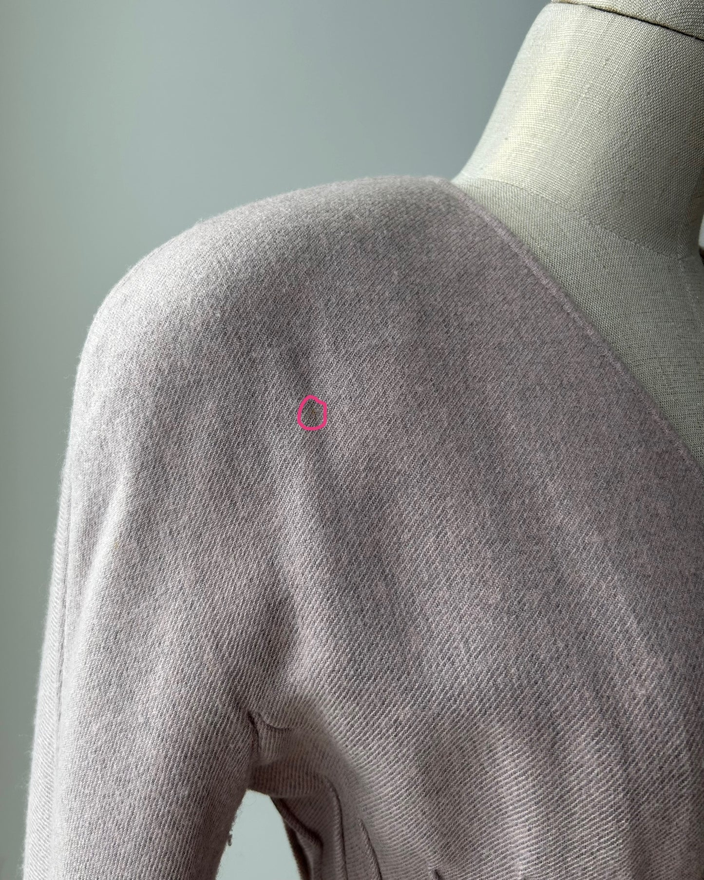 Vintage 1980s Valentino 100% Cashmere Skirt Suit in Soft Mauve - X-Small