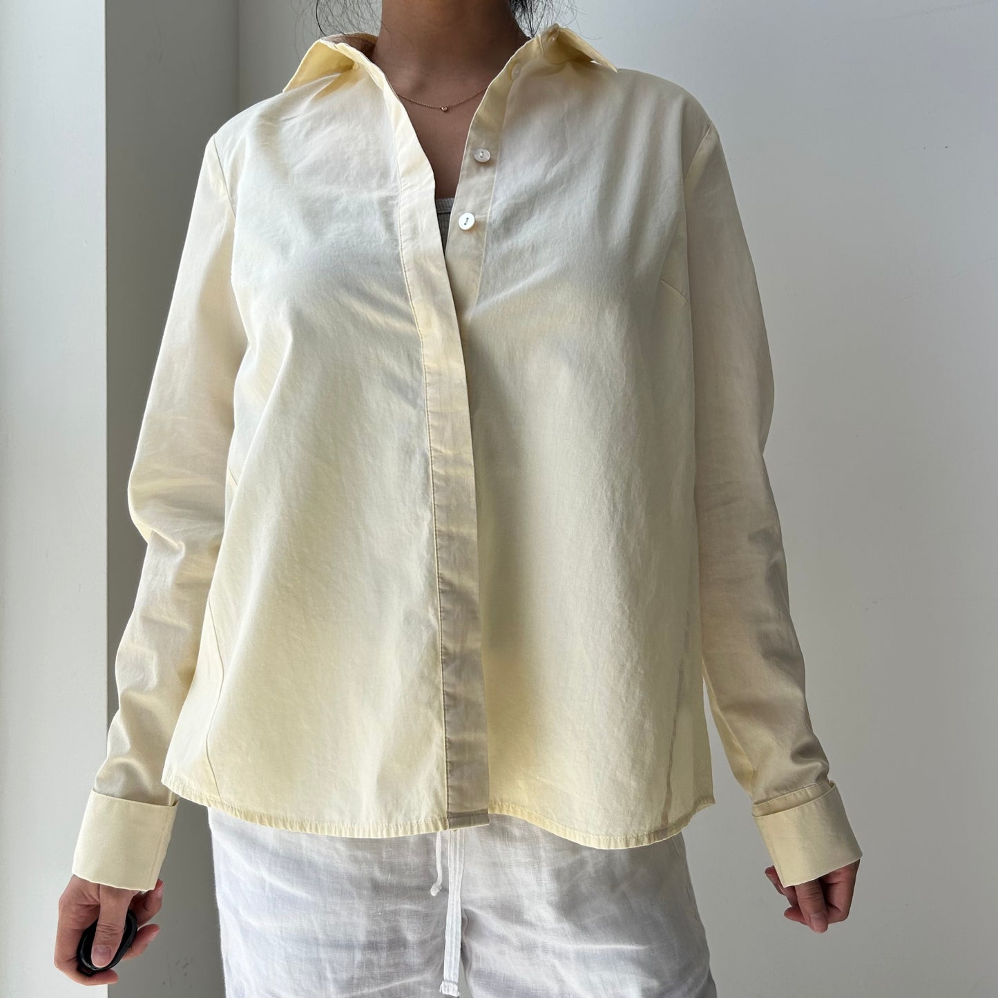 J. Jill Butter Yellow Button Up Shirt - X-Small