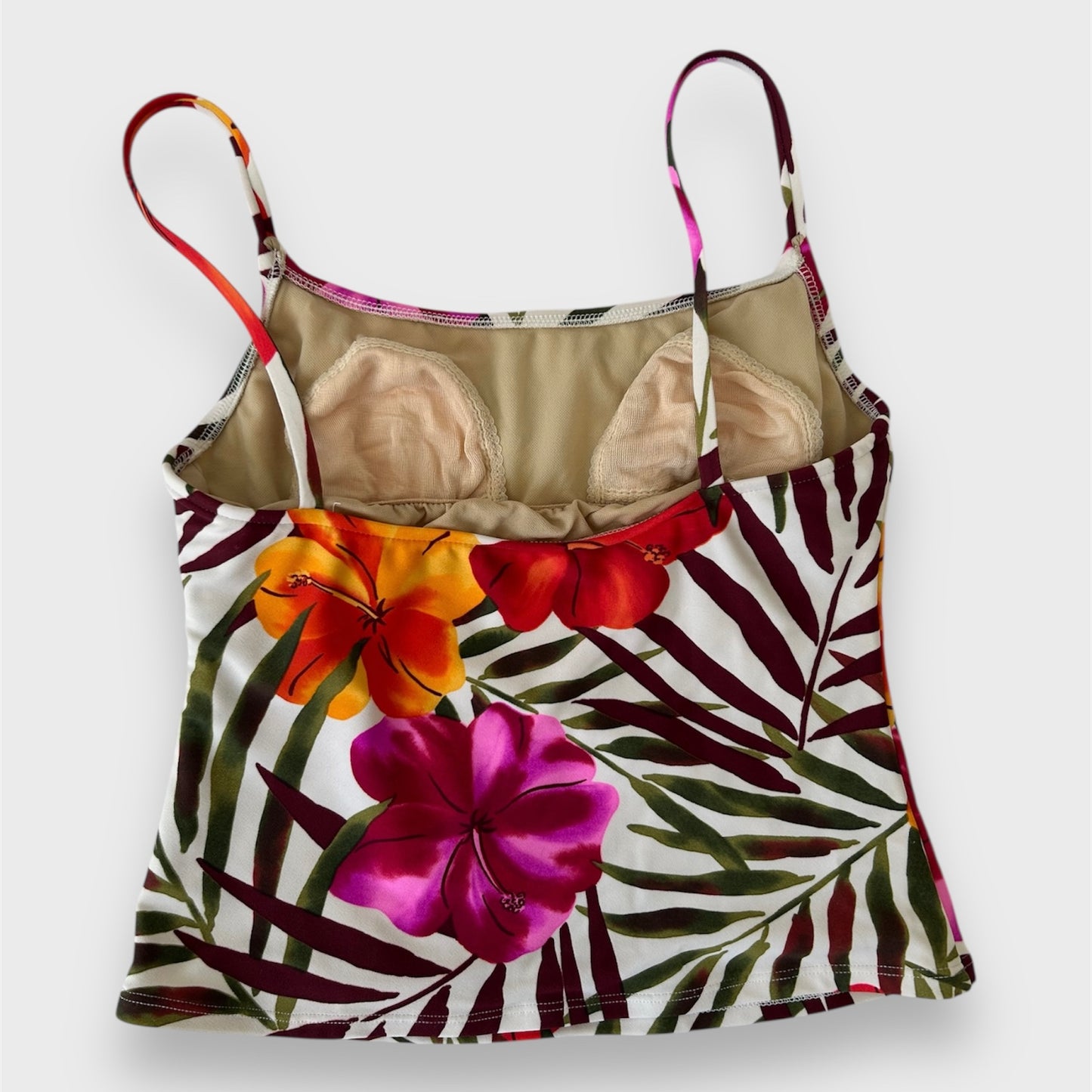 Oscar de la Renta Floral Tankini 3-Piece Swim Set - US 8