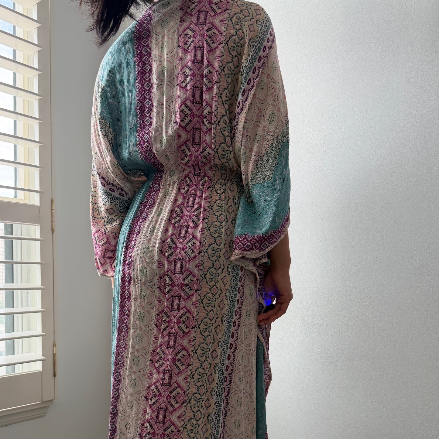 Avery Rayne Multi-Colour Printed Beach Kaftan - Free Size
