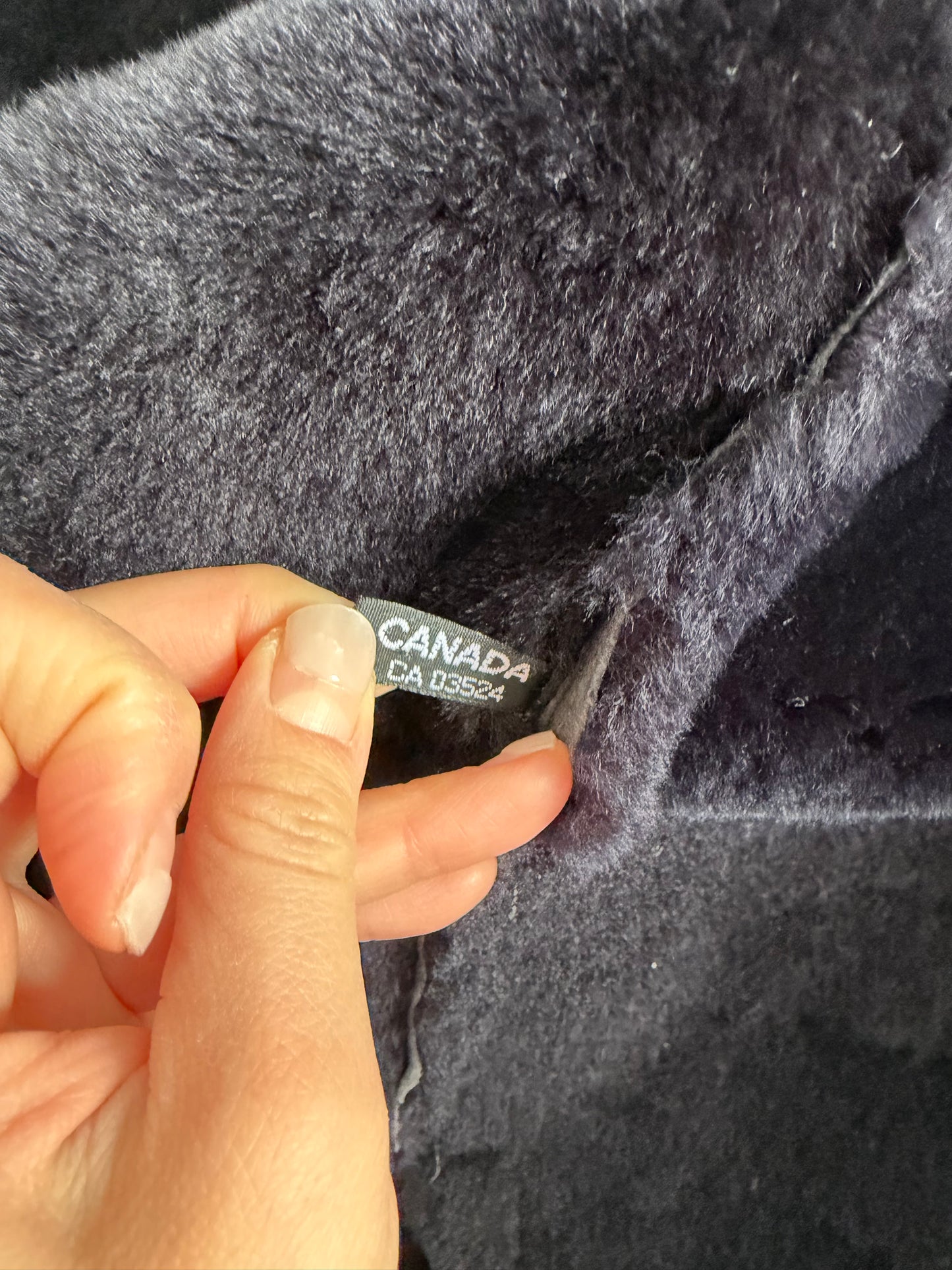 1990s HiSO Charcoal Panelled Genuine Sheepskin Coat - Large