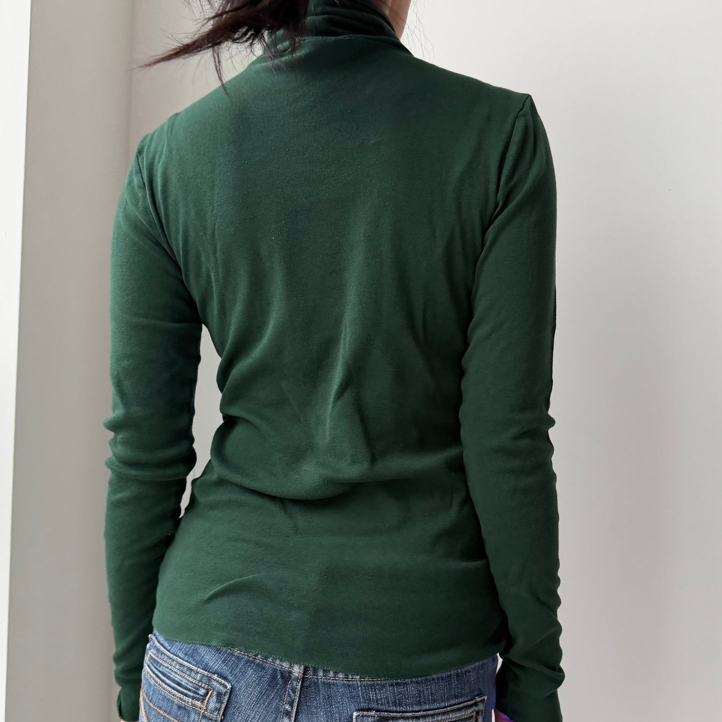 Ralph Lauren Sport Forest Green Turtleneck Top - Medium