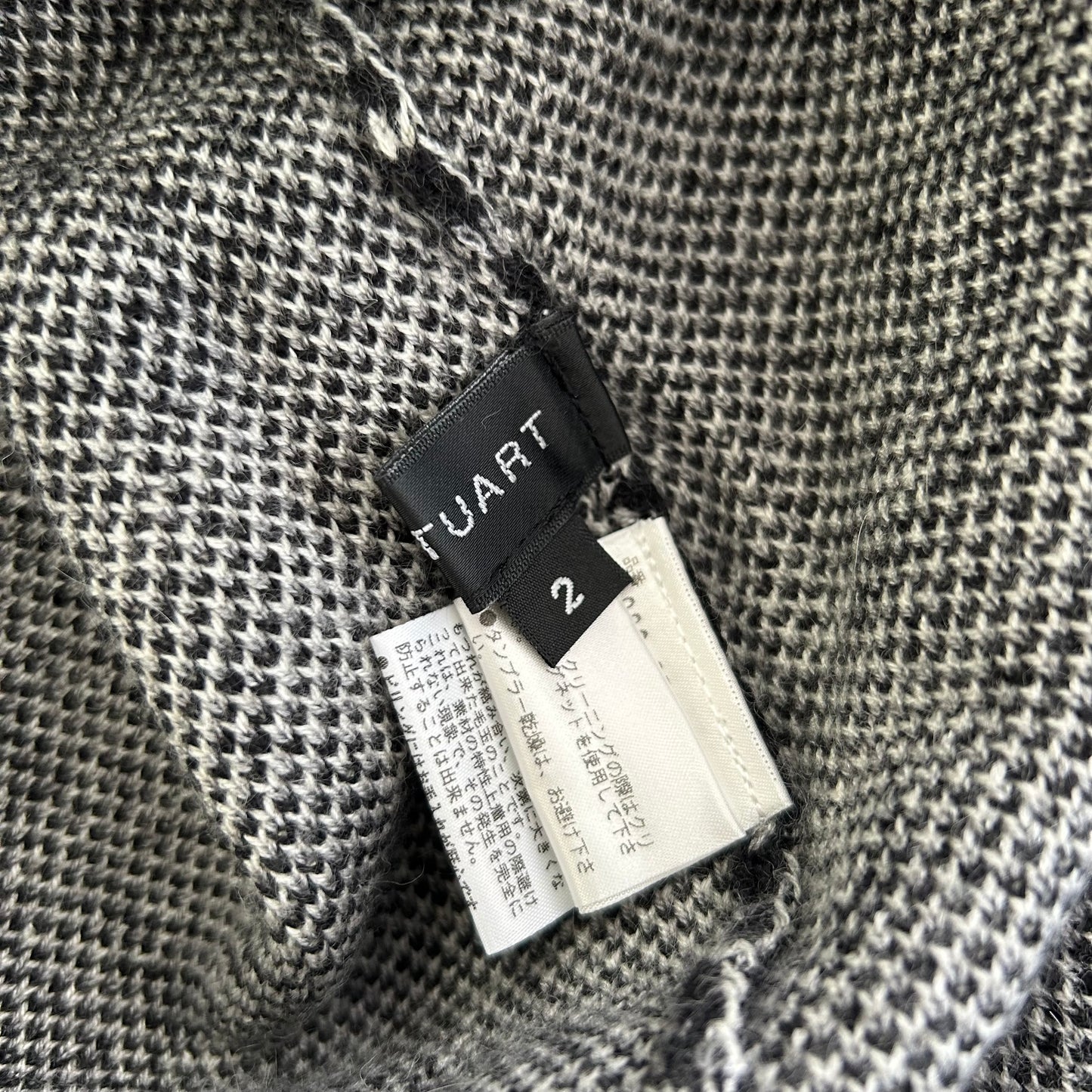BNWT Jill Stuart Black Angora and Wool Blend Fair Isle Knit Sleeveless Dress - Medium