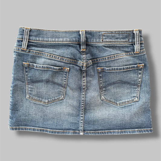 2014 Armani Exchange Washed Denim Mini Skirt - Small