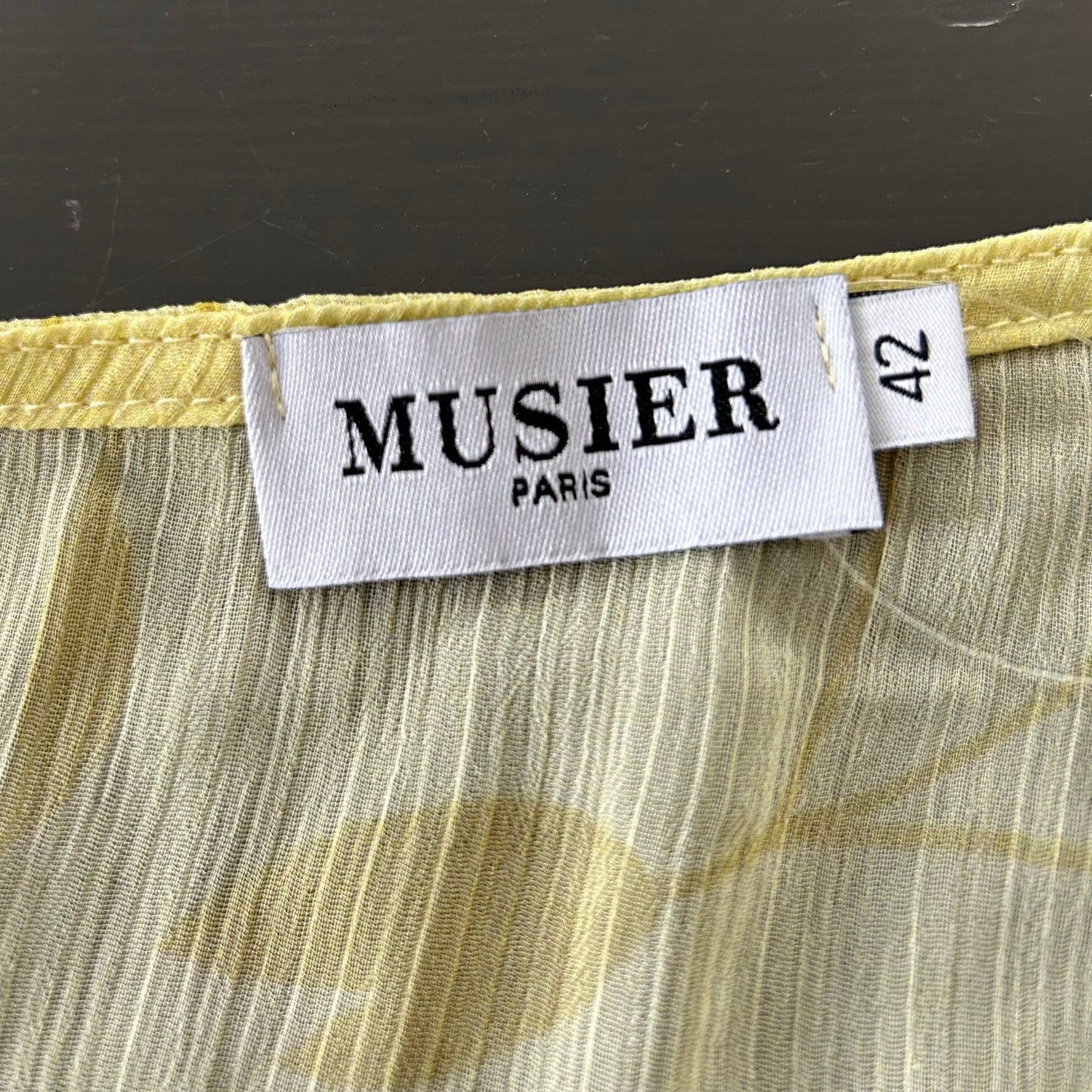 Musier Paris Sheer Open Front Tank - Medium