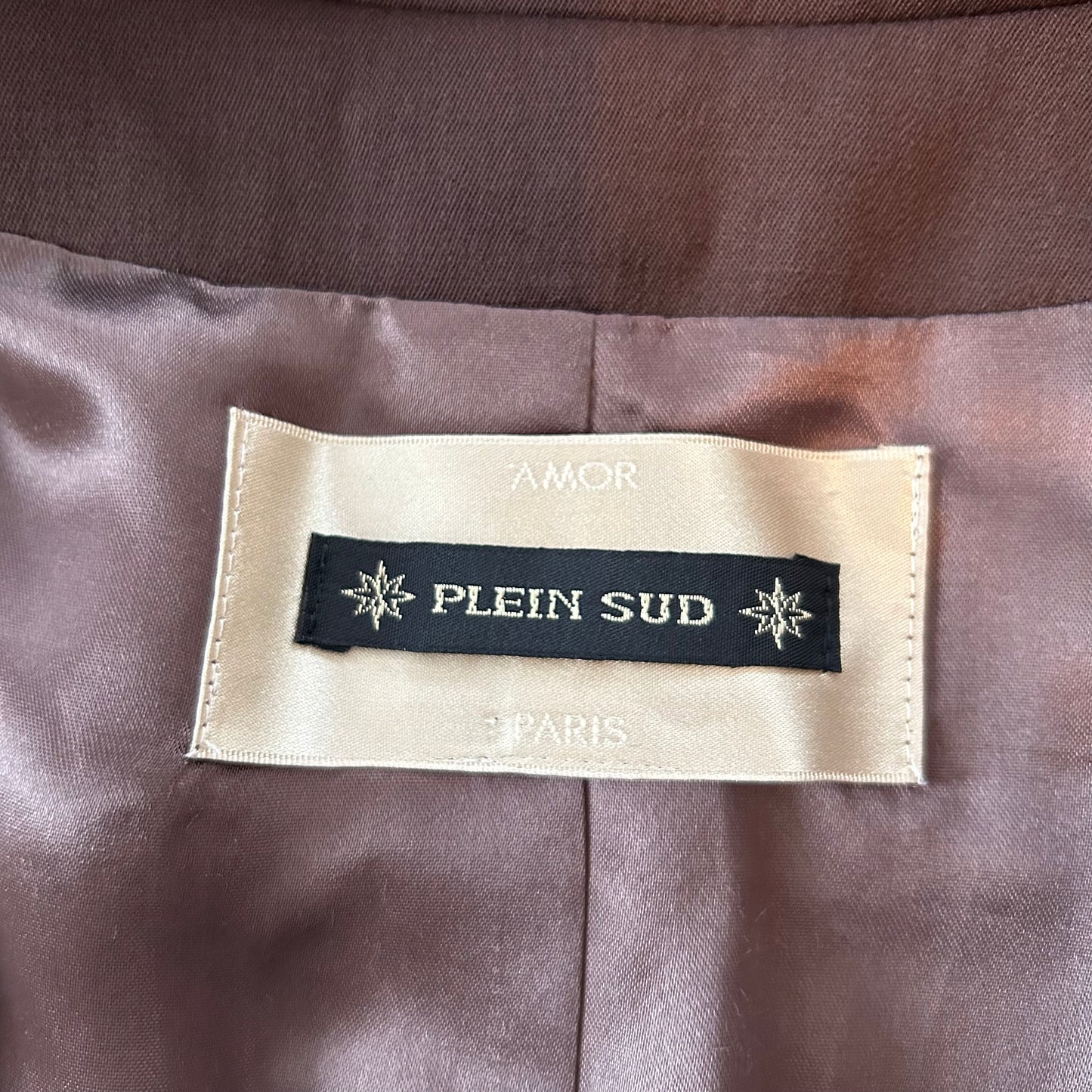 Vintage 1990s Plein Sud Brown Belted Utility Jacket - Small