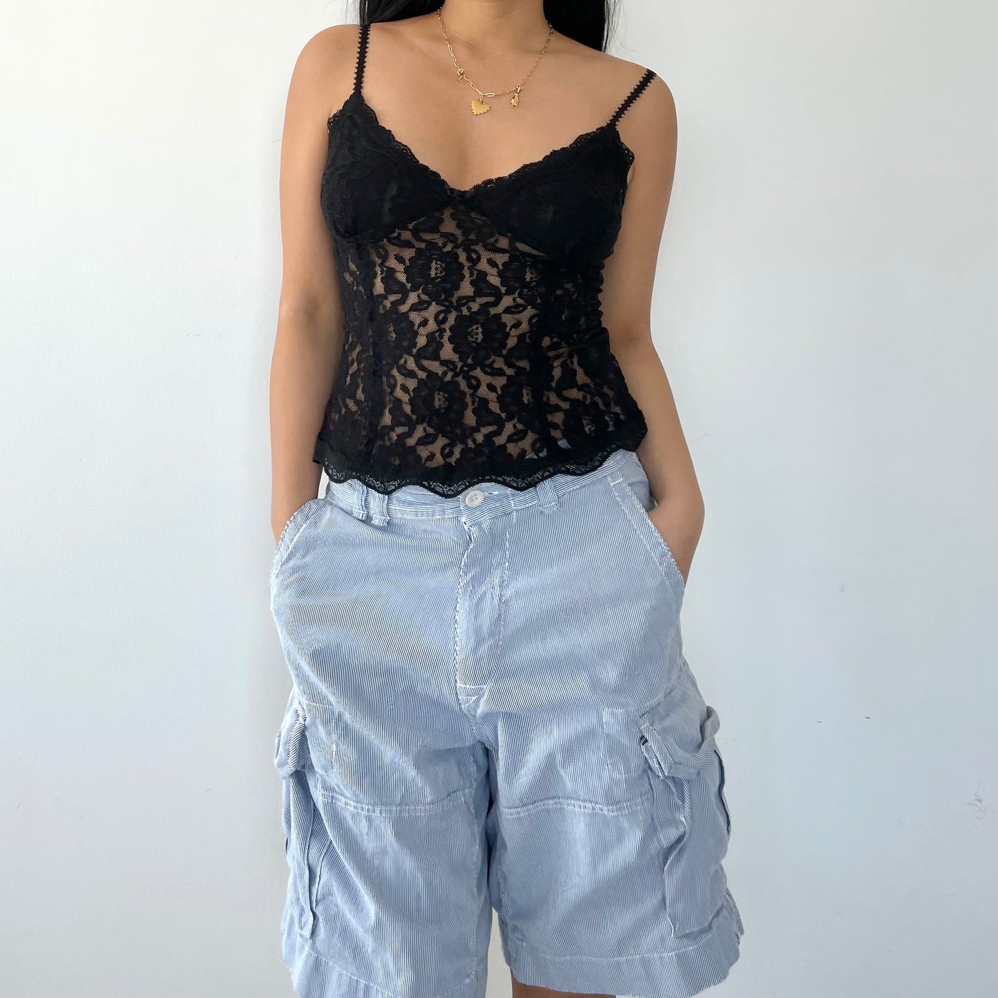 Black Lace Cami - Small