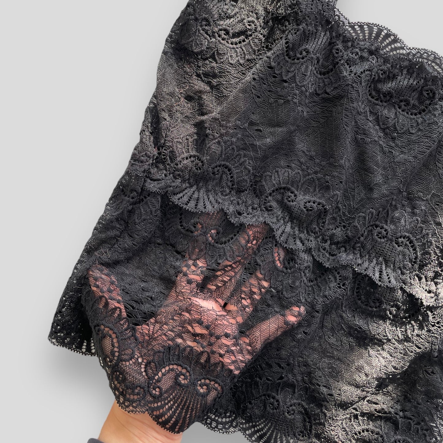 Black Lace Tank - Small