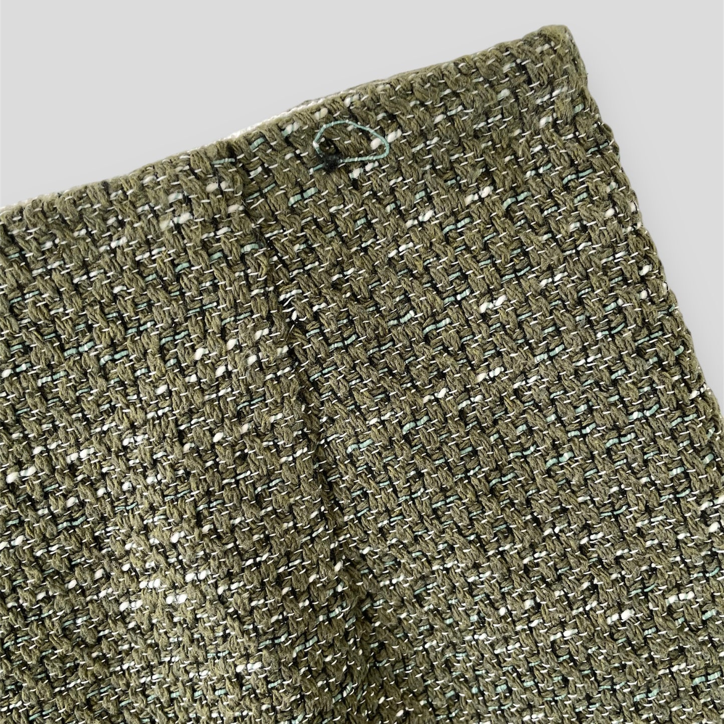 Sandro Forest Green Tweed Mini Skirt - W29/Medium